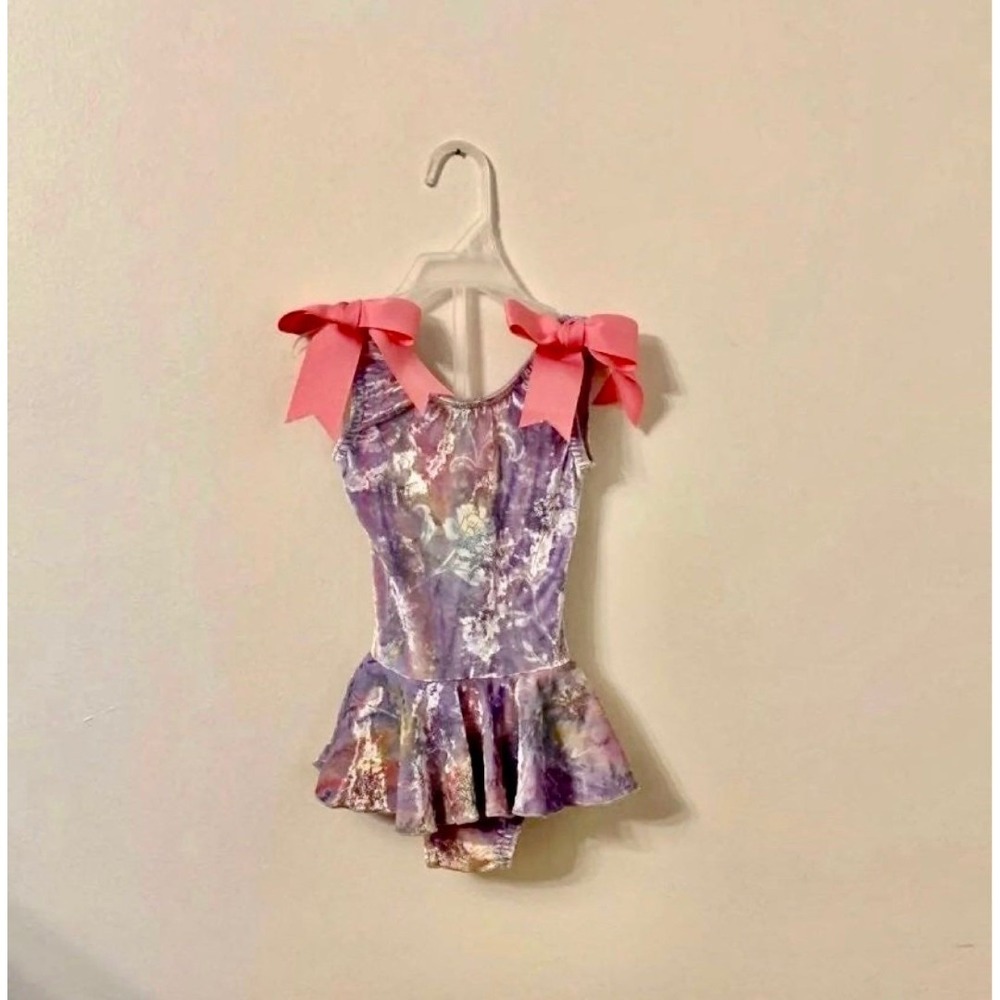 Vintage 1990s Toddler‎ Crushed Velvet Bodysuit
